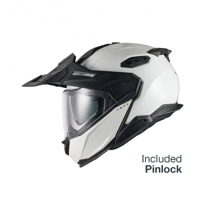 PLAIN MODULAR ADVENTURE HELMET (WHITE) – NEXX