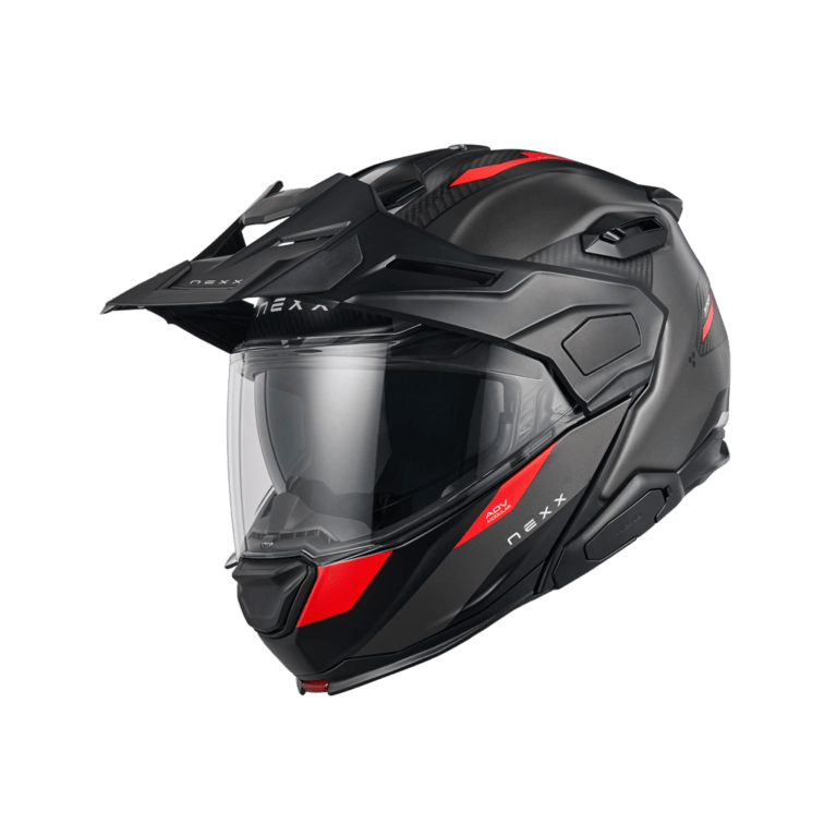 X.LIFECOUNTRY TERRA CARBON MODULAR ADVENTURE HELMET (GREY/RED MT)