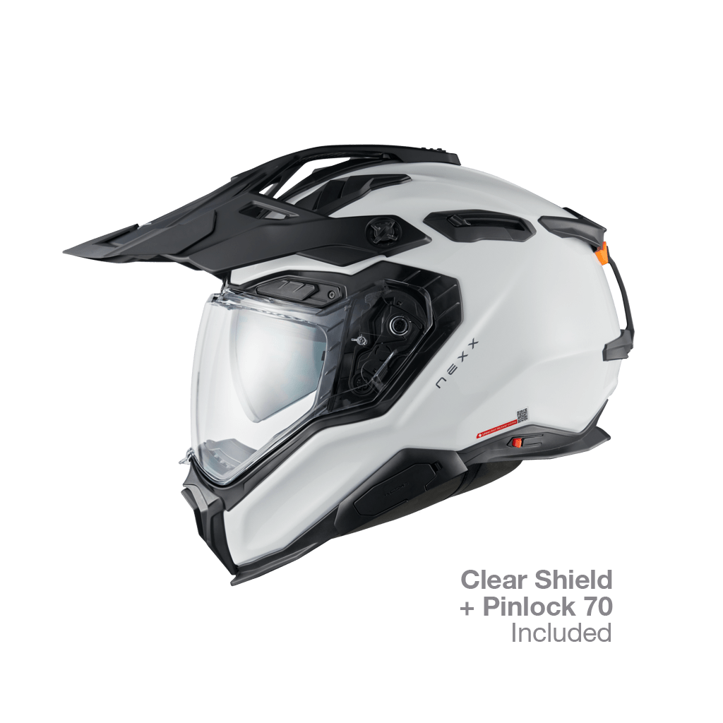 X.WED3 ADVENTURE HELMET (PLAIN WHITE PEARL)