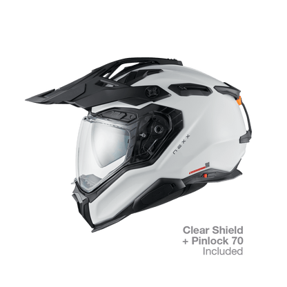 X.WED3 ADVENTURE HELMET (PLAIN WHITE PEARL)