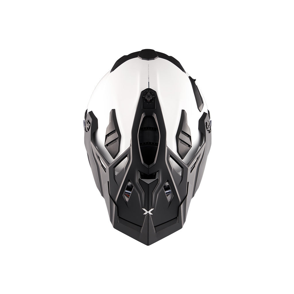 X.WED3 ADVENTURE HELMET (PLAIN WHITE PEARL)