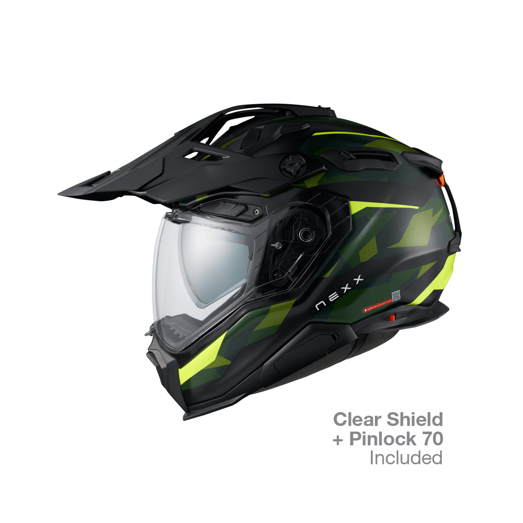 X.WED3 TRAILMANIA ADVENTURE HELMET (GRN NEON MT)