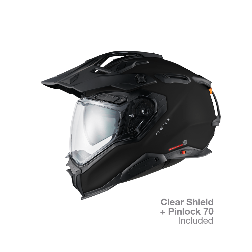 X.WED3 ADVENTURE HELMET (PLAIN BLACK MT)