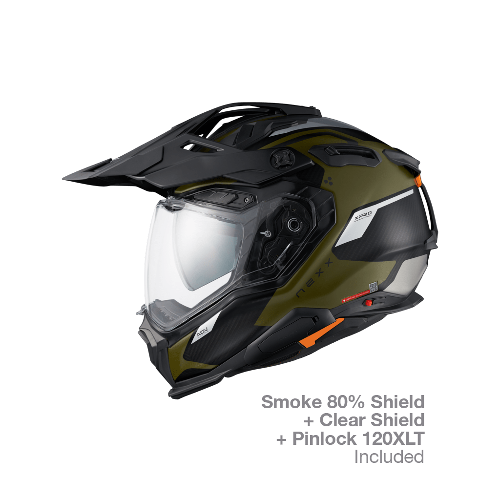 X.WED3 KEYO ADVENTURE HELMET (GREEN SILVER MT)