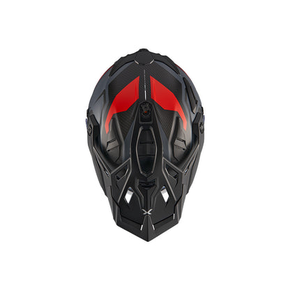 X.WED3 KEYO ADVENTURE HELMET (GREY RED MT)