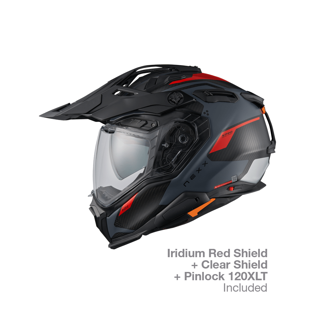 X.WED3 KEYO ADVENTURE HELMET (GREY RED MT)