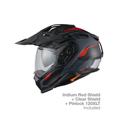 X.WED3 KEYO ADVENTURE HELMET (GREY RED MT)