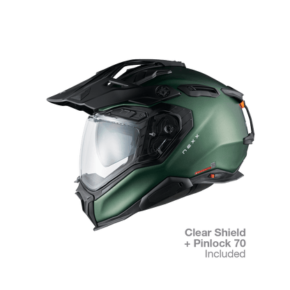 X.WED3 ADVENTURE HELMET (PLAIN FOREST MT)