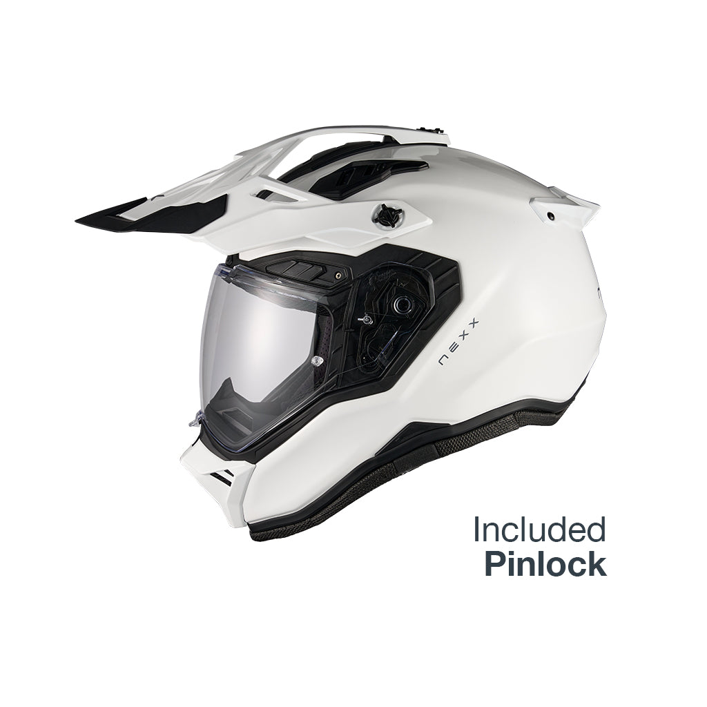 NEXX X.RALLY ADVENTURE HELMET PLAIN WHITE
