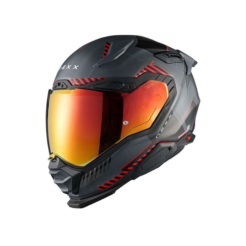 X.WST3 FLUENCE STREET HELMET (GREY RED MT)