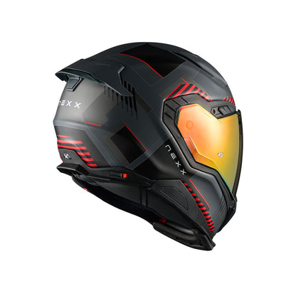 X.WST3 FLUENCE STREET HELMET (GREY RED MT)