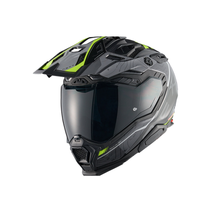 X.WED3 FURKA ADVENTURE HELMET (GREY/NEON)