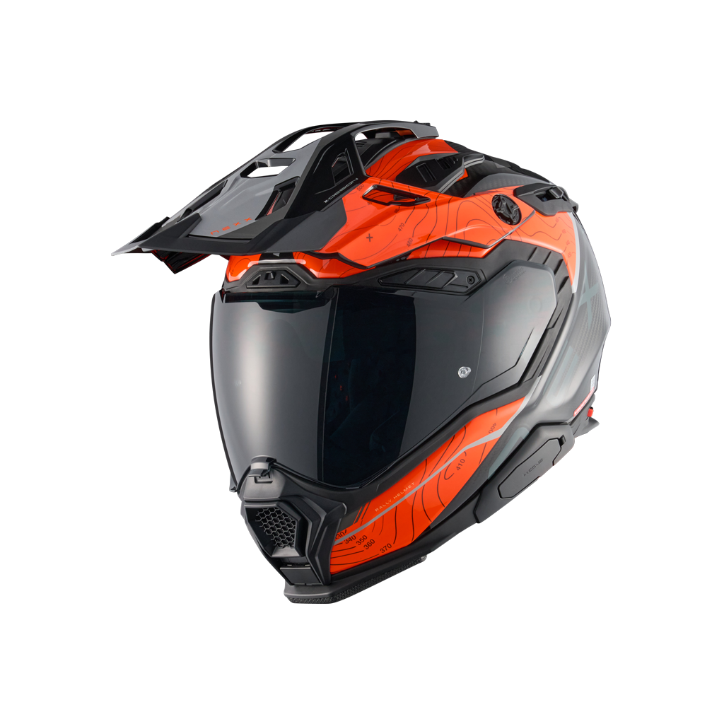 X.WED3 FURKA ADVENTURE HELMET (ORANGE/GREY)