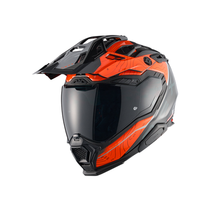 X.WED3 FURKA ADVENTURE HELMET (ORANGE/GREY)