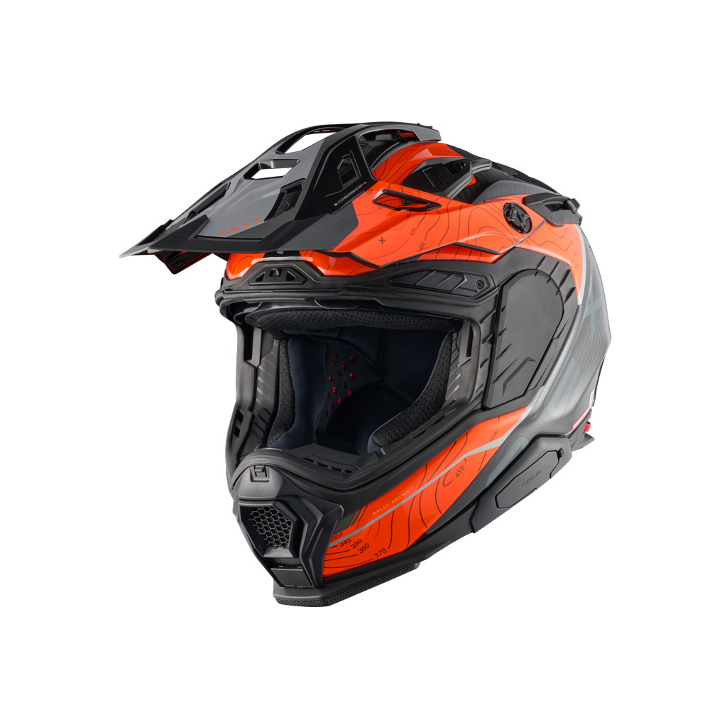 X.WED3 FURKA ADVENTURE HELMET (ORANGE/GREY)