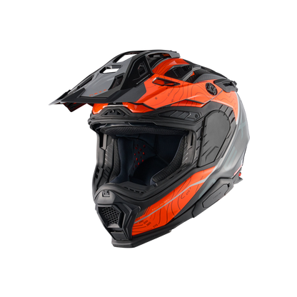 X.WED3 FURKA ADVENTURE HELMET (ORANGE/GREY)