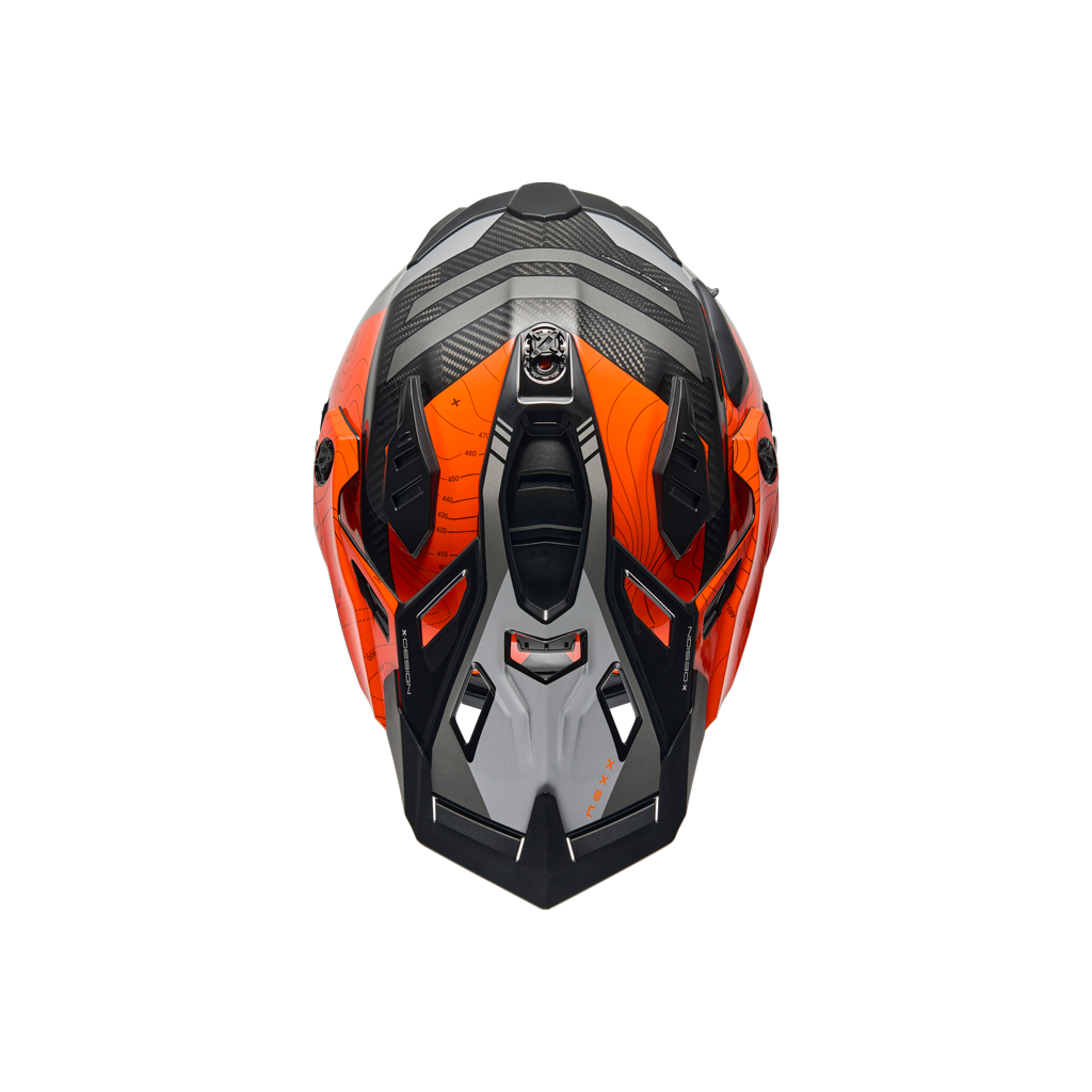 X.WED3 FURKA ADVENTURE HELMET (ORANGE/GREY)