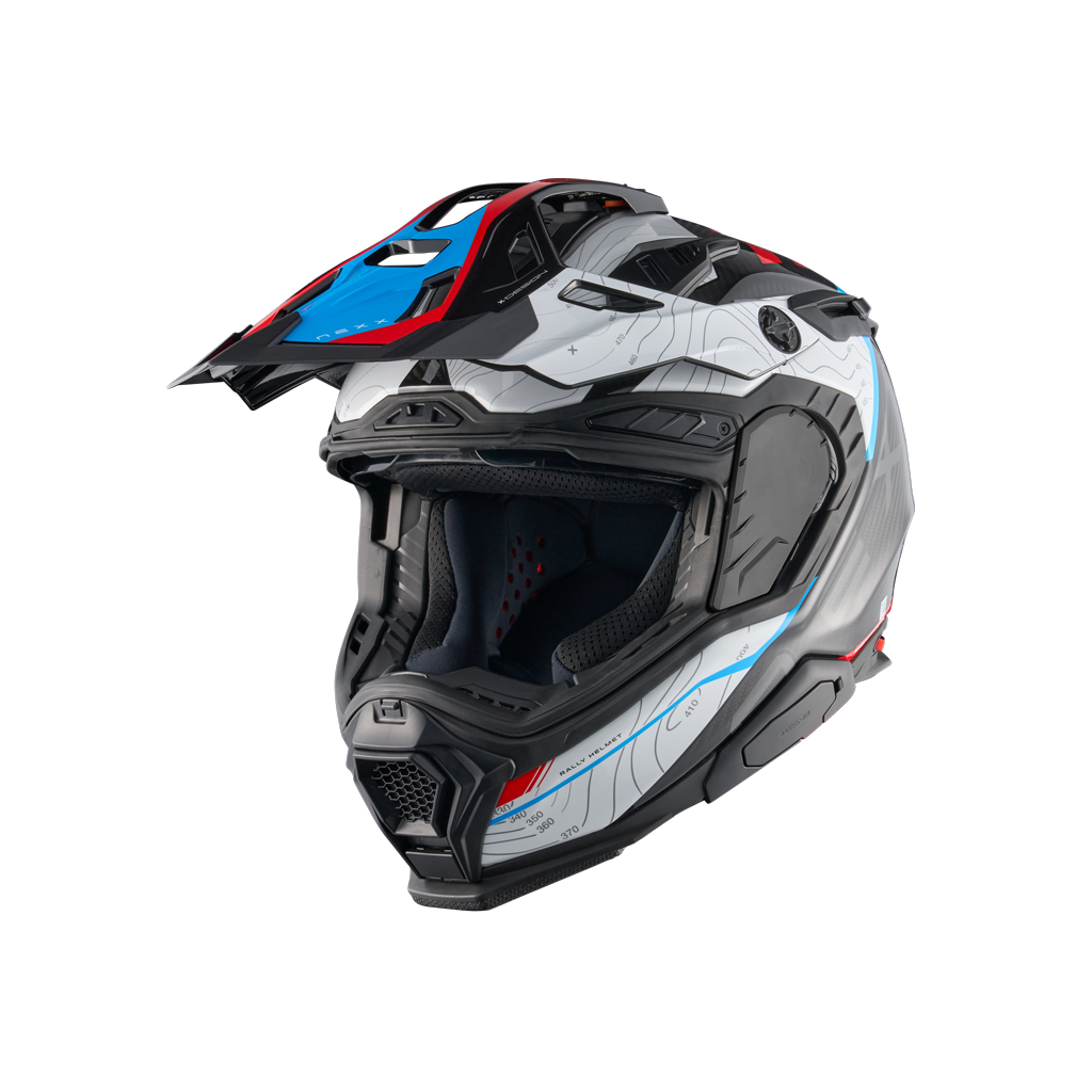 X.WED3 FURKA ADVENTURE HELMET (BLUE/RED)