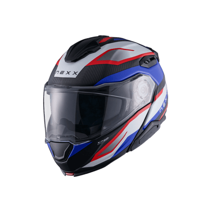 X.LIFETOUR PRO MILE MODULAR HELMET (BLUE/RED MT)