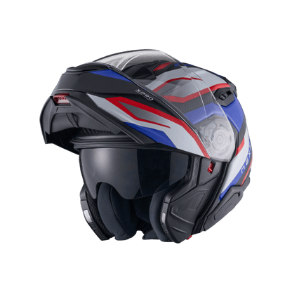 X.LIFETOUR PRO MILE MODULAR HELMET (BLUE/RED MT)