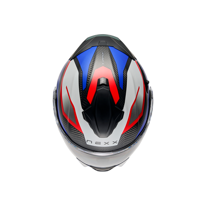 X.LIFETOUR PRO MILE MODULAR HELMET (BLUE/RED MT)