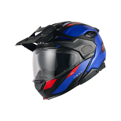 X.LIFECOUNTRY TERRA CARBON ADVENTURE HELMET (BLUE/RED MT)