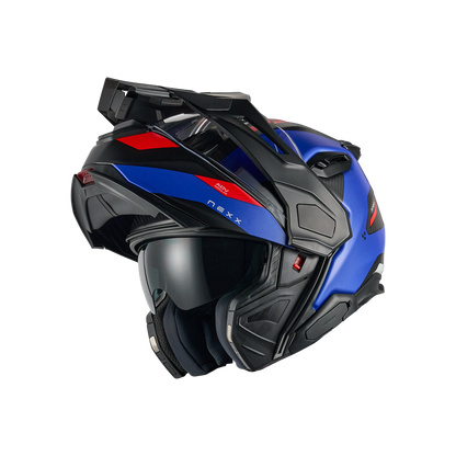 X.LIFECOUNTRY TERRA CARBON ADVENTURE HELMET (BLUE/RED MT)