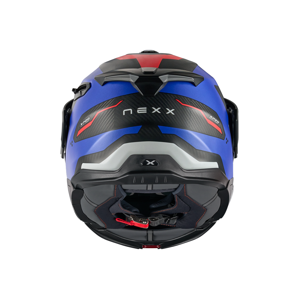 X.LIFECOUNTRY TERRA CARBON ADVENTURE HELMET (BLUE/RED MT)