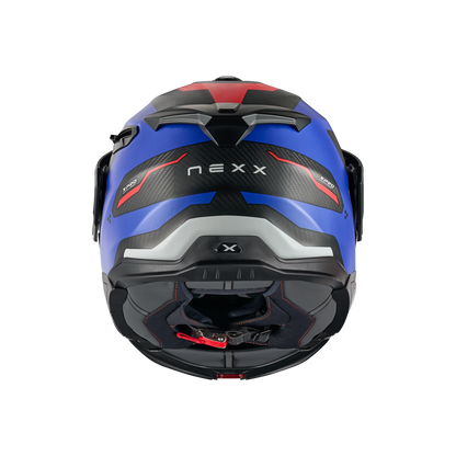 X.LIFECOUNTRY TERRA CARBON ADVENTURE HELMET (BLUE/RED MT)