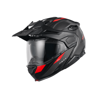 X.LIFECOUNTRY TERRA CARBON ADVENTURE HELMET (GREY/RED MT)