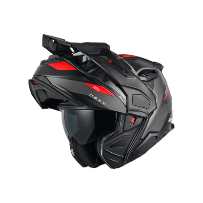 X.LIFECOUNTRY TERRA CARBON ADVENTURE HELMET (GREY/RED MT)