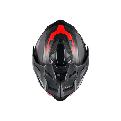 X.LIFECOUNTRY TERRA CARBON ADVENTURE HELMET (GREY/RED MT)