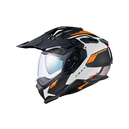 X.WED3 KEYO ADVENTURE HELMET (WHITE ORANGE MT)